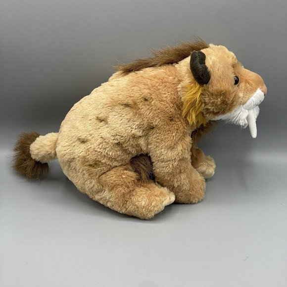 Wild Republic Smilodon Saber Toothed Tiger Lion Cat 12" Plush Stuffed Animal - Picture 3 of 10